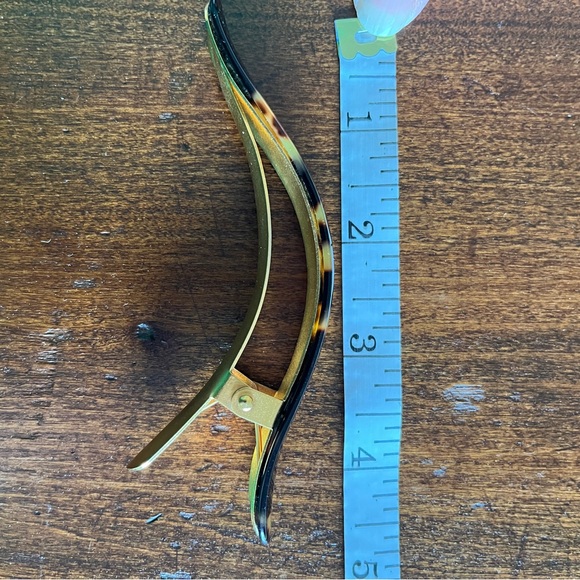 FICCARE 'FICCARISSIMO' Hair Clip Small Tortoise Shell Gold - Picture 2 of 2